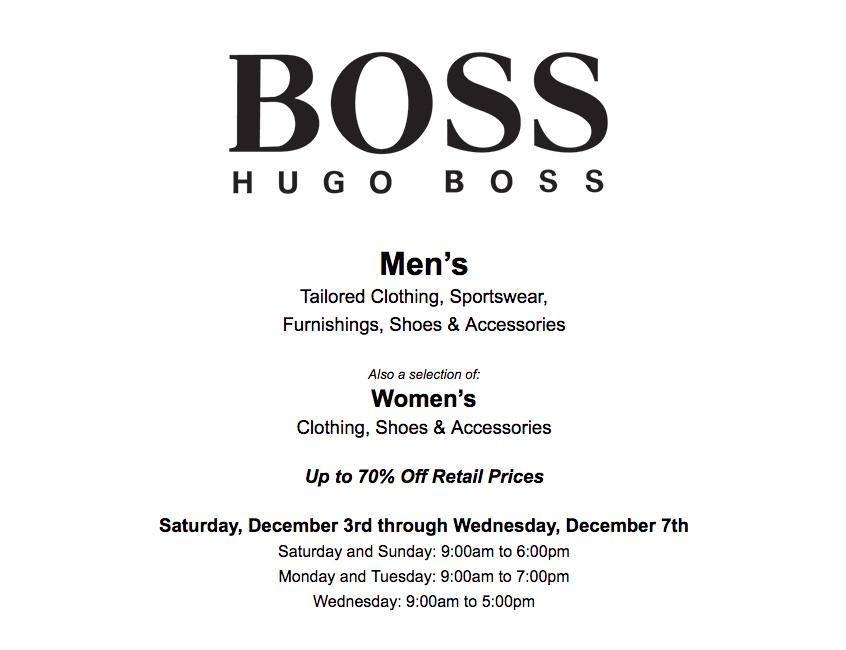 hugo boss sale